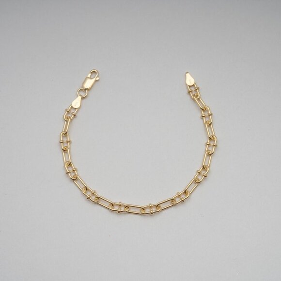 NWT Aurora Granchio Chain Bracelet // 14kt Italian Gold Vermeil - Picture 3 of 6